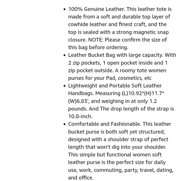 Iswee genuine cowhide leather bag - Picture 8 of 8